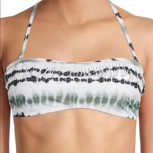 CYN & LUCA NWT tie dye bandeau bikini top size xl